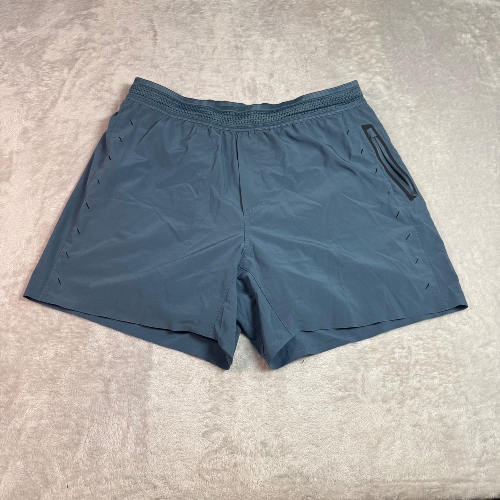 Ten Thousand Mens The Session 5" Short L Blue Lined READ Athletic Gym